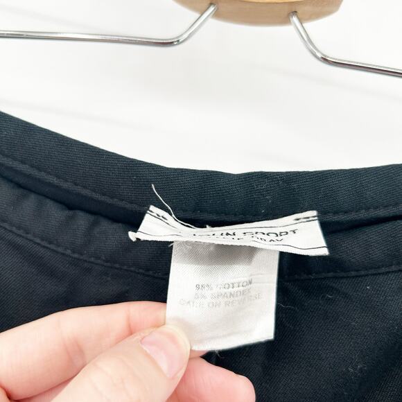 St. John Sport Womens Preppy Zip Ankle Wide Leg Dress Trouser Pants Size 6 Black - Picture 3 of 8